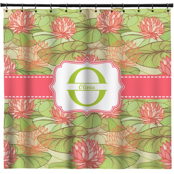 Custom Lily Pads Shower Curtain - 71" x 74" (Personalized)