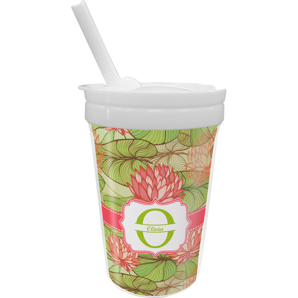 Custom Lily Pads Sippy Cup with Straw (Personalized)