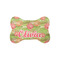 Lily Pads Bone Shaped Dog Food Mat (Small) (Personalized)