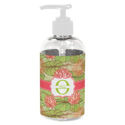 Lily Pads Plastic Soap / Lotion Dispenser (8 oz - Small - White) (Personalized)