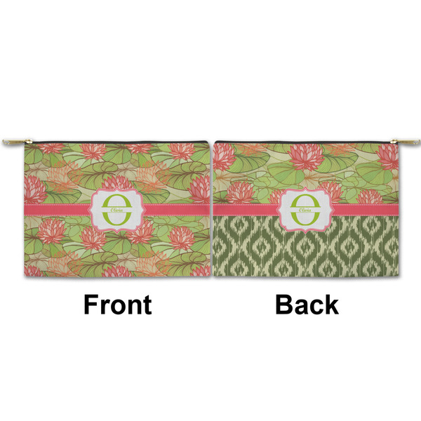Lily Pads Small Zipper Pouch Approval (Front and Back)