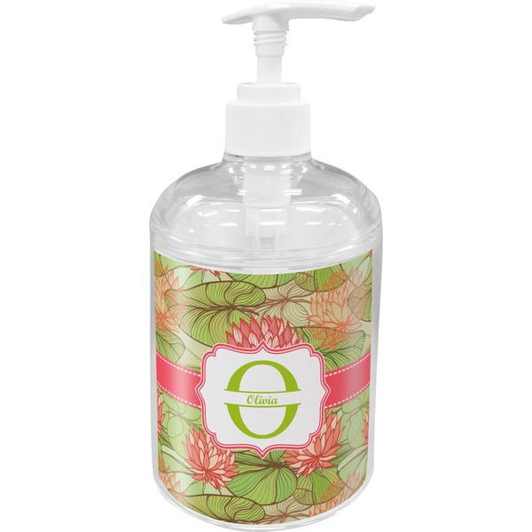Custom Lily Pads Acrylic Soap & Lotion Bottle (Personalized)