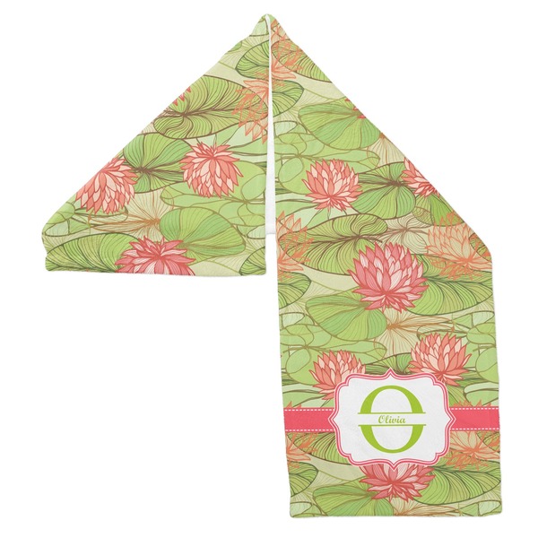 Lily Pads Sports Towel Folded - Both Sides Showing