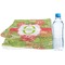 Lily Pads Sports Towel Folded with Water Bottle