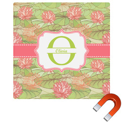 Lily Pads Square Car Magnet - 6" (Personalized)