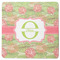 Lily Pads Square Rubber Backed Coaster (Personalized)