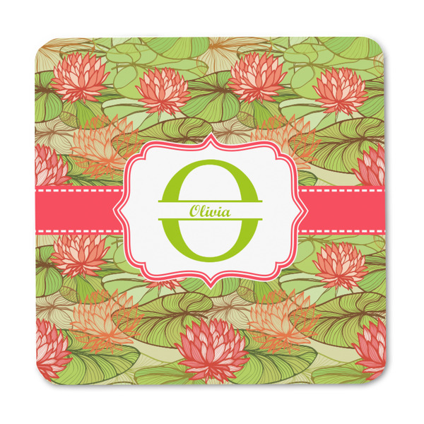 Lily Pads Square Fridge Magnet - FRONT