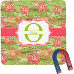 Lily Pads Square Fridge Magnet (Personalized)