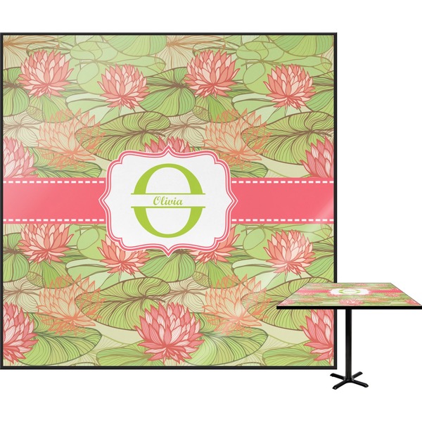 Custom Lily Pads Square Table Top (Personalized)