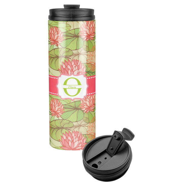 Custom Lily Pads Stainless Steel Skinny Tumbler (Personalized)