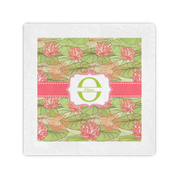 Custom Lily Pads Standard Cocktail Napkins (Personalized)