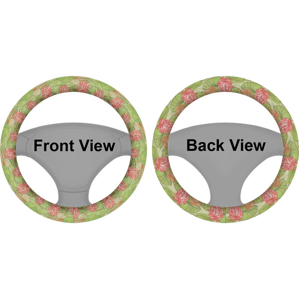 Lily Pads Steering Wheel Cover- Front and Back