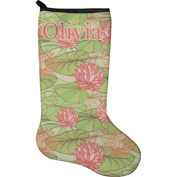Custom Lily Pads Holiday Stocking - Neoprene (Personalized)