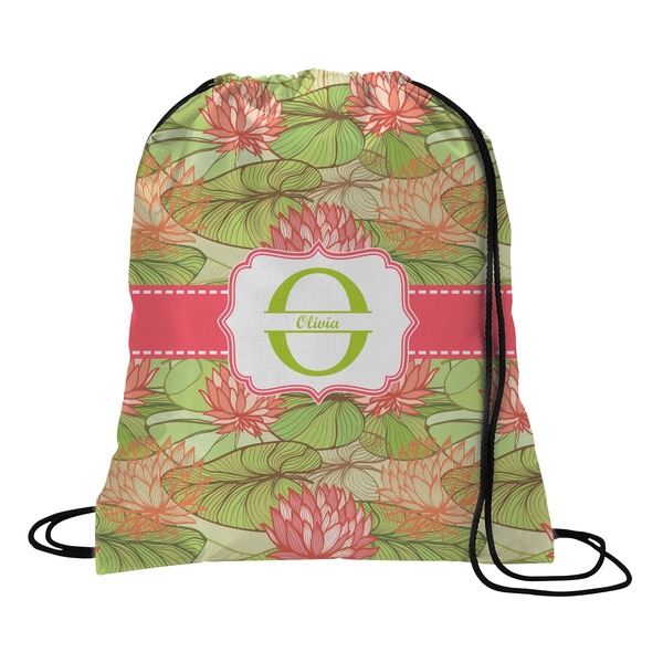 Custom Lily Pads Drawstring Backpack (Personalized)