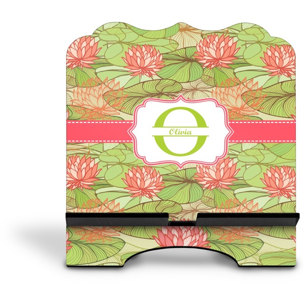 Lily Pads Stylized Tablet Stand - Front without iPad