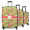 Lily Pads 3 Piece Luggage Set - 20" Carry On, 24" Medium Checked, 28" Large Checked (Personalized)