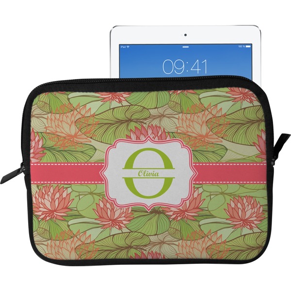 Custom Lily Pads Tablet Case / Sleeve - Large (Personalized)