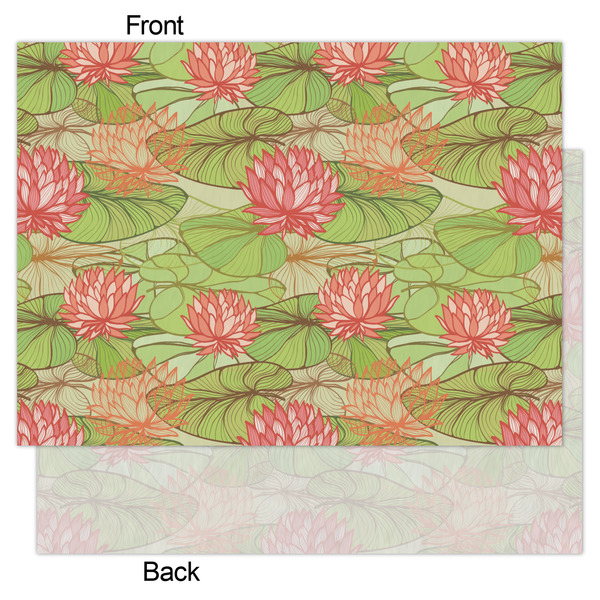 Lily Pads Tissue Paper - Heavyweight - Large - Front & Back
