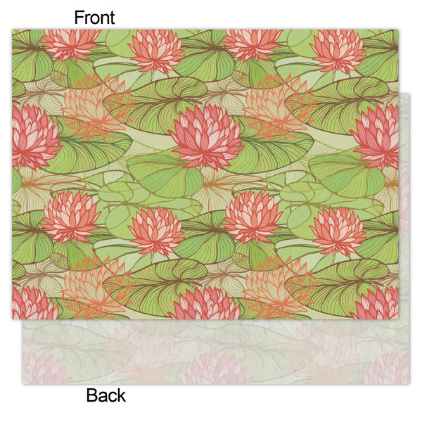 Lily Pads Tissue Paper - Heavyweight - Medium - Front & Back