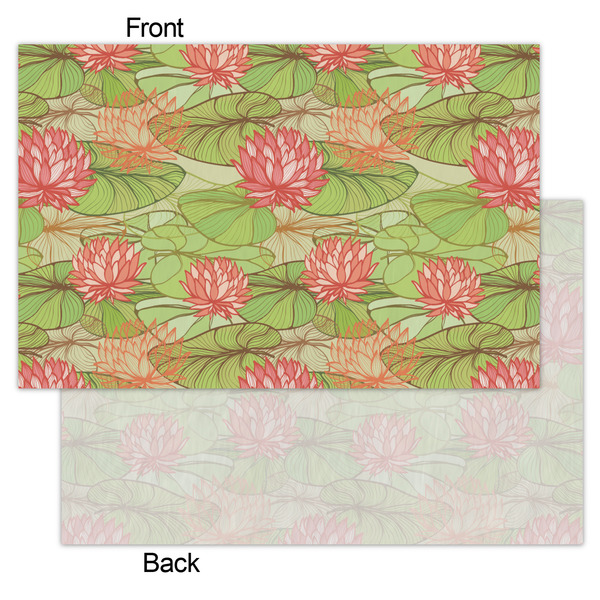 Lily Pads Tissue Paper - Heavyweight - Small - Front & Back