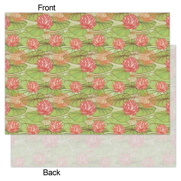 Lily Pads Tissue Paper - Lightweight - Large - Front & Back