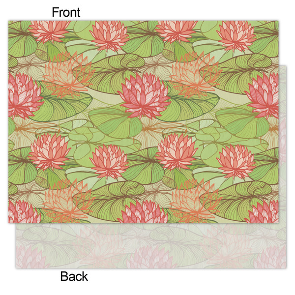 Lily Pads Tissue Paper - Lightweight - Medium - Front & Back