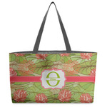 Lily Pads Beach Totes Bag - w/ Black Handles (Personalized)
