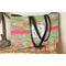 Lily Pads Tote w/Black Handles - Lifestyle View