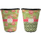 Lily Pads Trash Can Black - Front and Back - Apvl