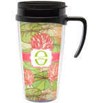 Lily Pads Acrylic Travel Mug with Handle (Personalized)