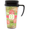Lily Pads Travel Mug with Black Handle - Front