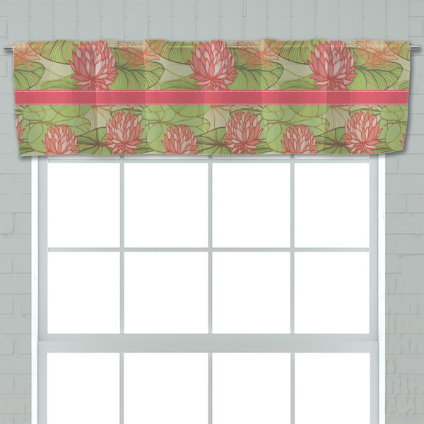 Lily Pads Valance - Closeup on window