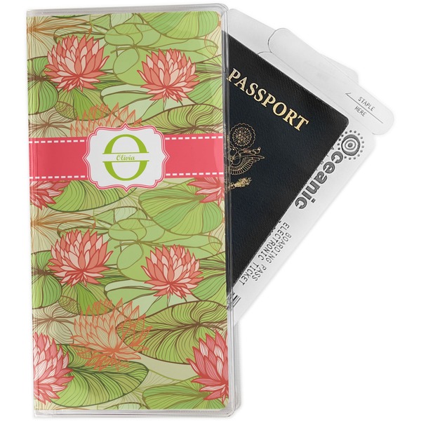 Custom Lily Pads Travel Document Holder