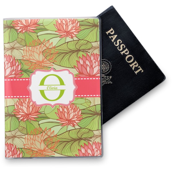 Custom Lily Pads Vinyl Passport Holder (Personalized)