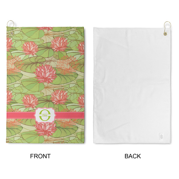 Lily Pads Waffle Weave Golf Towel - Approval