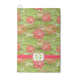 Lily Pads Waffle Weave Golf Towel (Personalized)