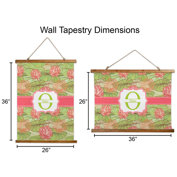 Lily Pads Wall Hanging Tapestries - Parent/Sizing