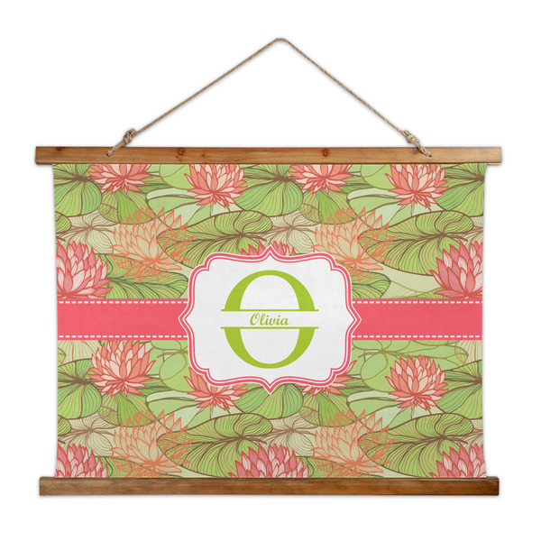 Custom Lily Pads Wall Hanging Tapestry - Wide (Personalized)