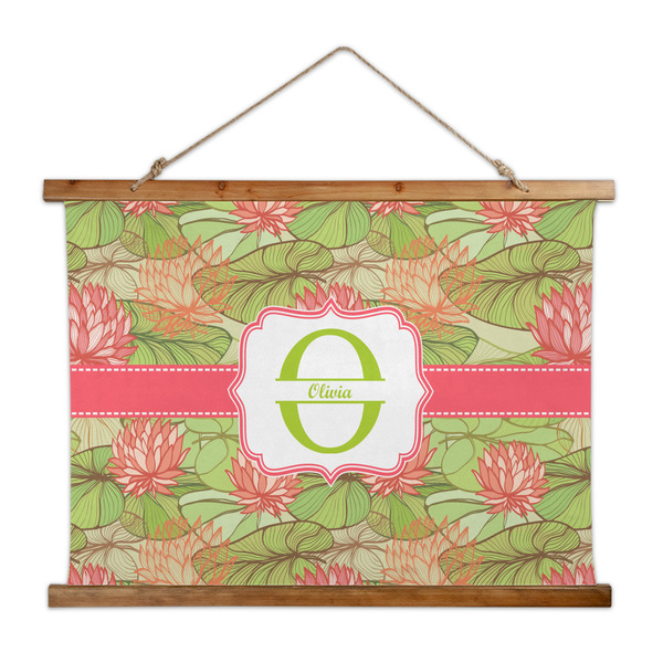 Custom Lily Pads Wall Hanging Tapestry - Wide (Personalized)