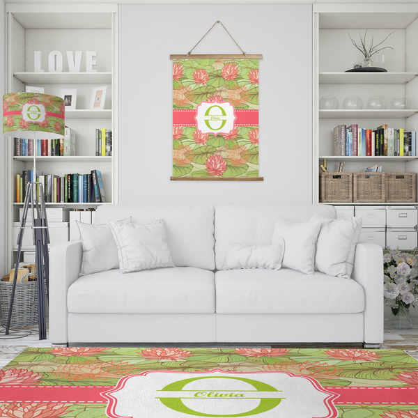 Lily Pads Wall Hanging Tapestry - Portrait - IN CONTEXT