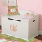 Lily Pads Wall Monogram on Toy Chest