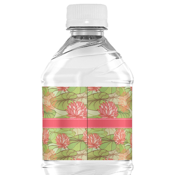 Lily Pads Water Bottle Label - Back View