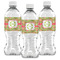 Lily Pads Water Bottle Labels - Front View