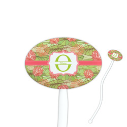 Lily Pads Oval Plastic Stir Sticks (Personalized)