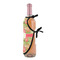 Lily Pads Wine Bottle Apron - DETAIL WITH CLIP ON NECK