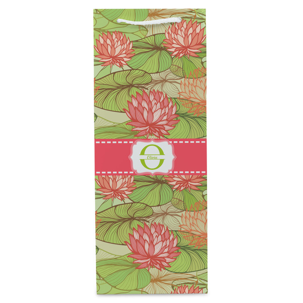 Lily Pads Wine Gift Bag - Gloss - Front