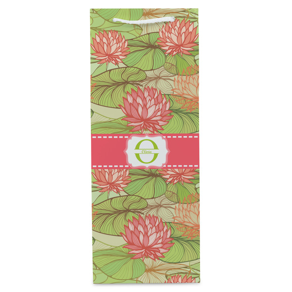 Lily Pads Wine Gift Bag - Matte - Front