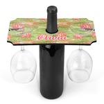 Lily Pads Wine Bottle & Glass Holder (Personalized)