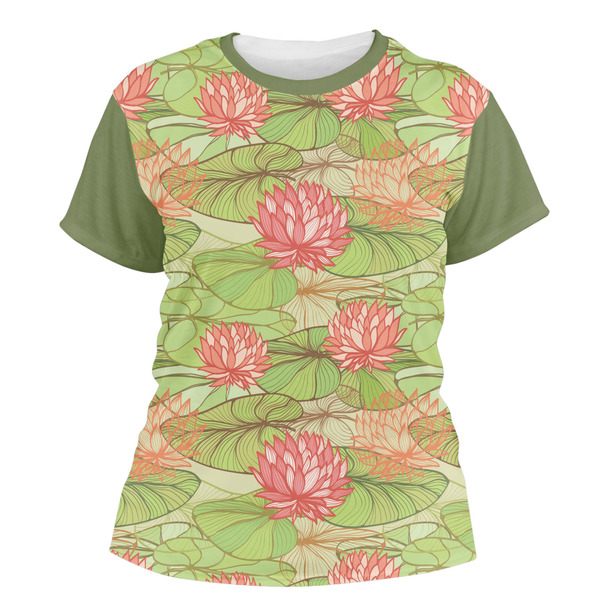 Custom Lily Pads Women's Crew T-Shirt - 2X Large