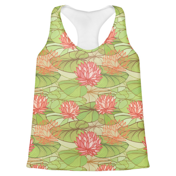 Custom Lily Pads Womens Racerback Tank Top - X Large